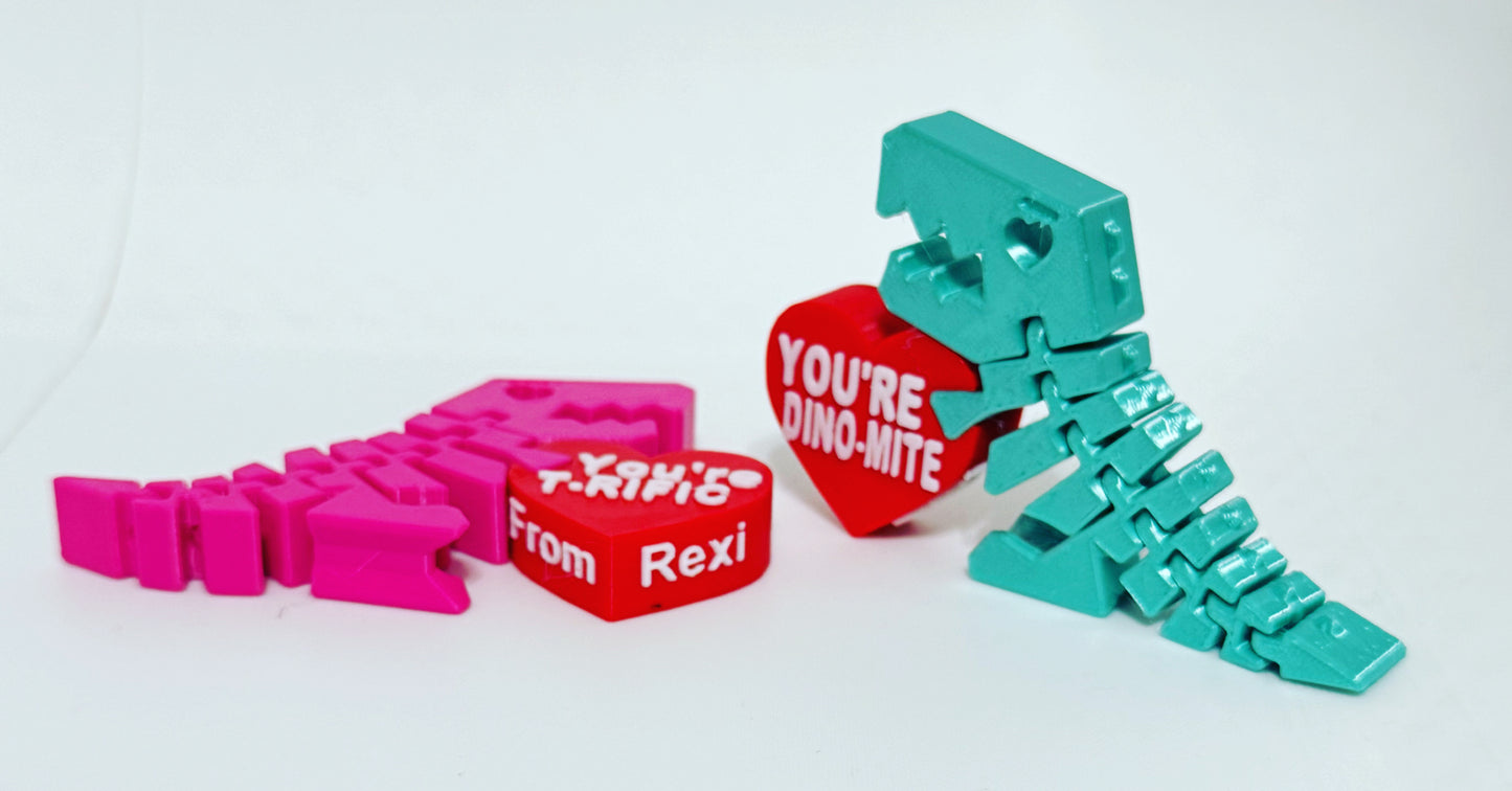 Customized Dinosaur Valentines