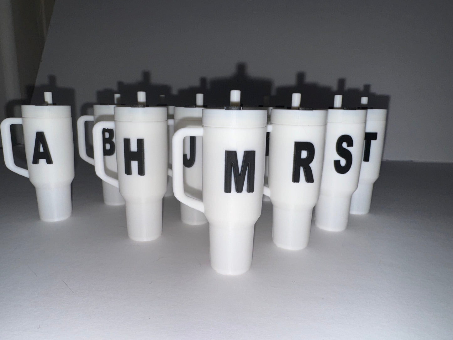Stanley like, tumbler chapstick holders - Custom Initial