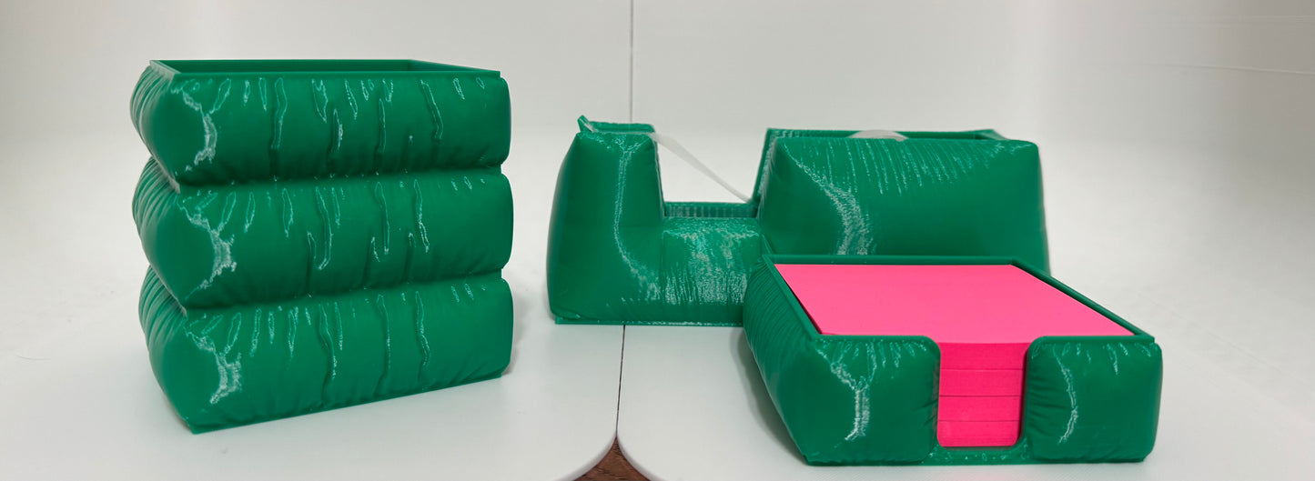 Inflated style desk set