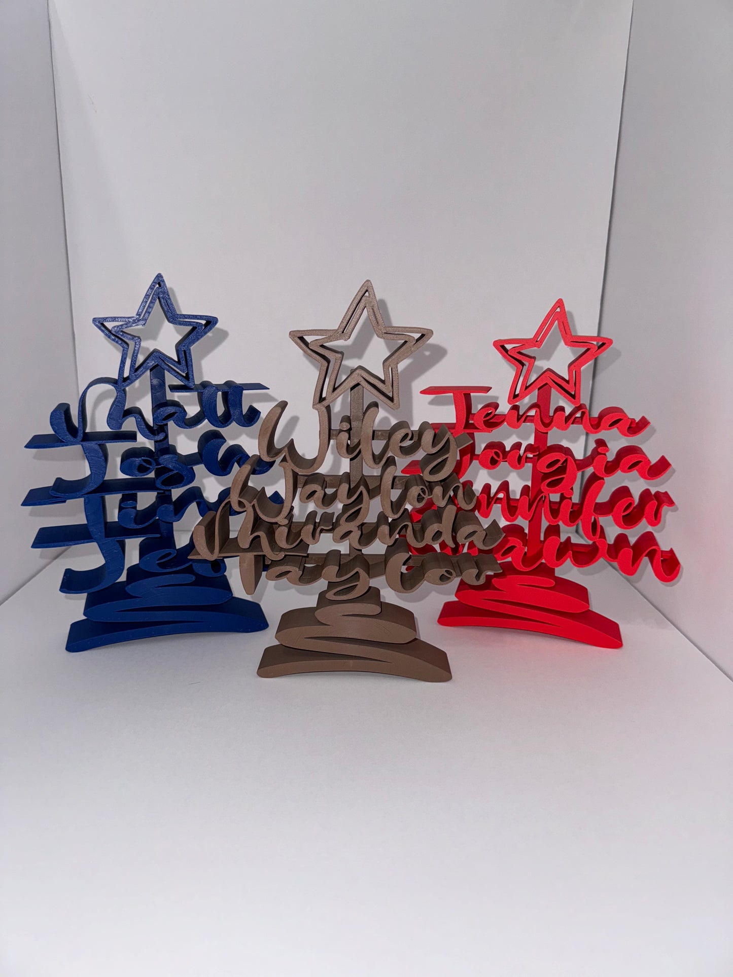 Christmas Tree Holiday Decoration, Custom 3D Printed